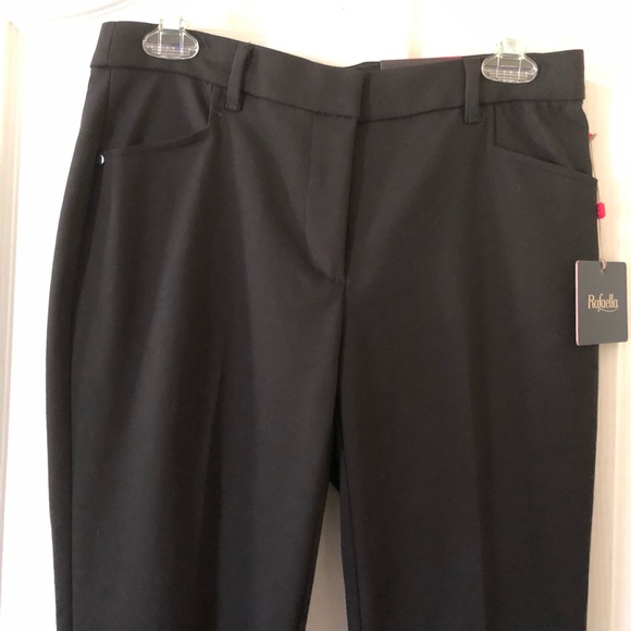 Rafaella Holiday In Havana Black Straight Leg Pant - Picture 2 of 6